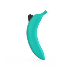 Lovely Planet Love To Love Oh Oui Blue Silicone Banana Toy With Bullet & Fanny Pack Set