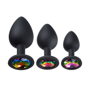 Cloud 9 Gems Jeweled Silicone Anal Plug Training Kit