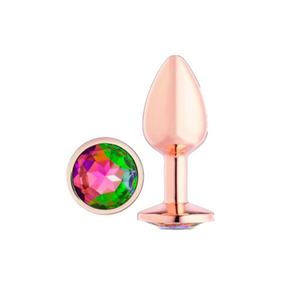 Cloud 9 Gems Jeweled Rosy Gold Anal Plug Small