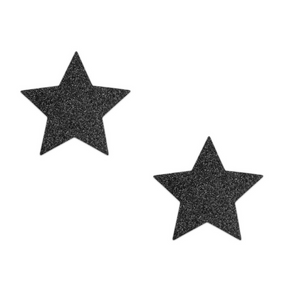 Bijoux Indescrets Flash Black Glitter Star Nipple Pasties